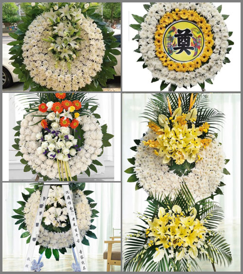 山东青岛平度市新河镇郭家埠村花圈速递